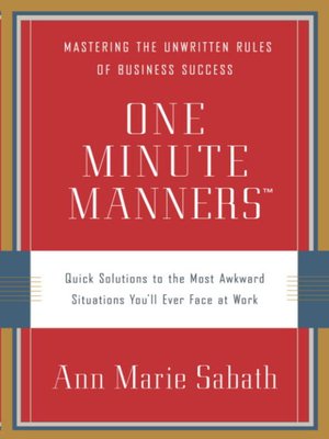 cover image of One Minute Manners<sup>TM</sup>